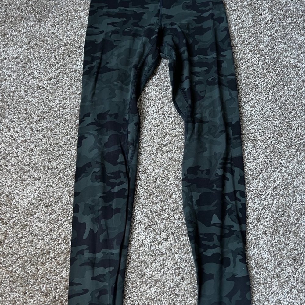 Lululemon Align Pant *Full Length 28" Incognito Camo Multi Gator Green